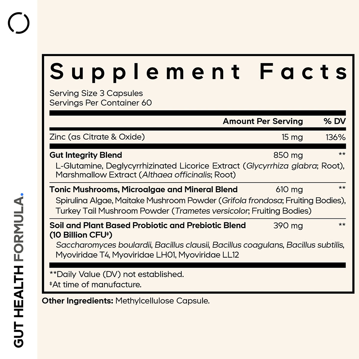 Codeage, Gut Health Formula with L-Glutamine & DGL, 180 Vegicaps