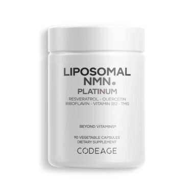 Codeage, Liposomal NMN Platinum with Quercetin, 500 mg, 250 mg, 90 Vegicaps