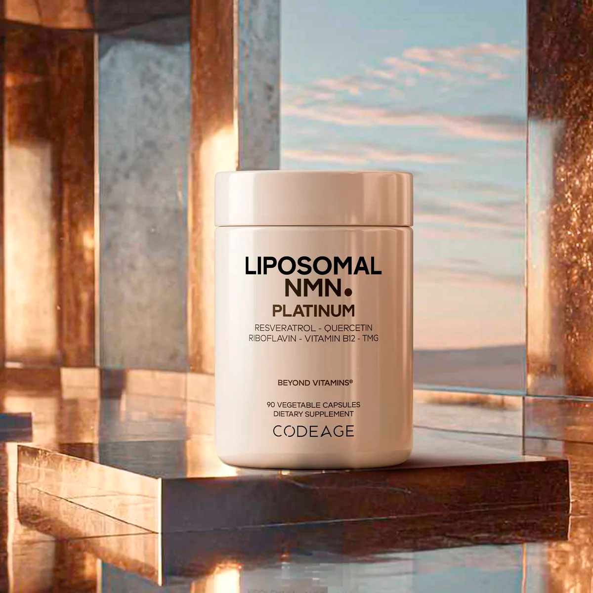 Codeage, Liposomal NMN Platinum with Quercetin, 500 mg, 250 mg, 90 Vegicaps