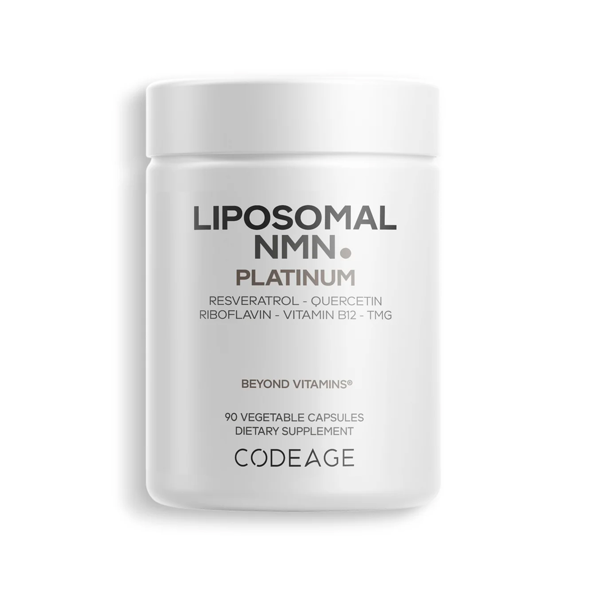 Codeage, Liposomal NMN Platinum with Quercetin, 500 mg, 250 mg, 90 Vegicaps Codeage, Liposomal NMN Platinum with Quercetin, 500 mg, 250 mg, 90 Vegicaps