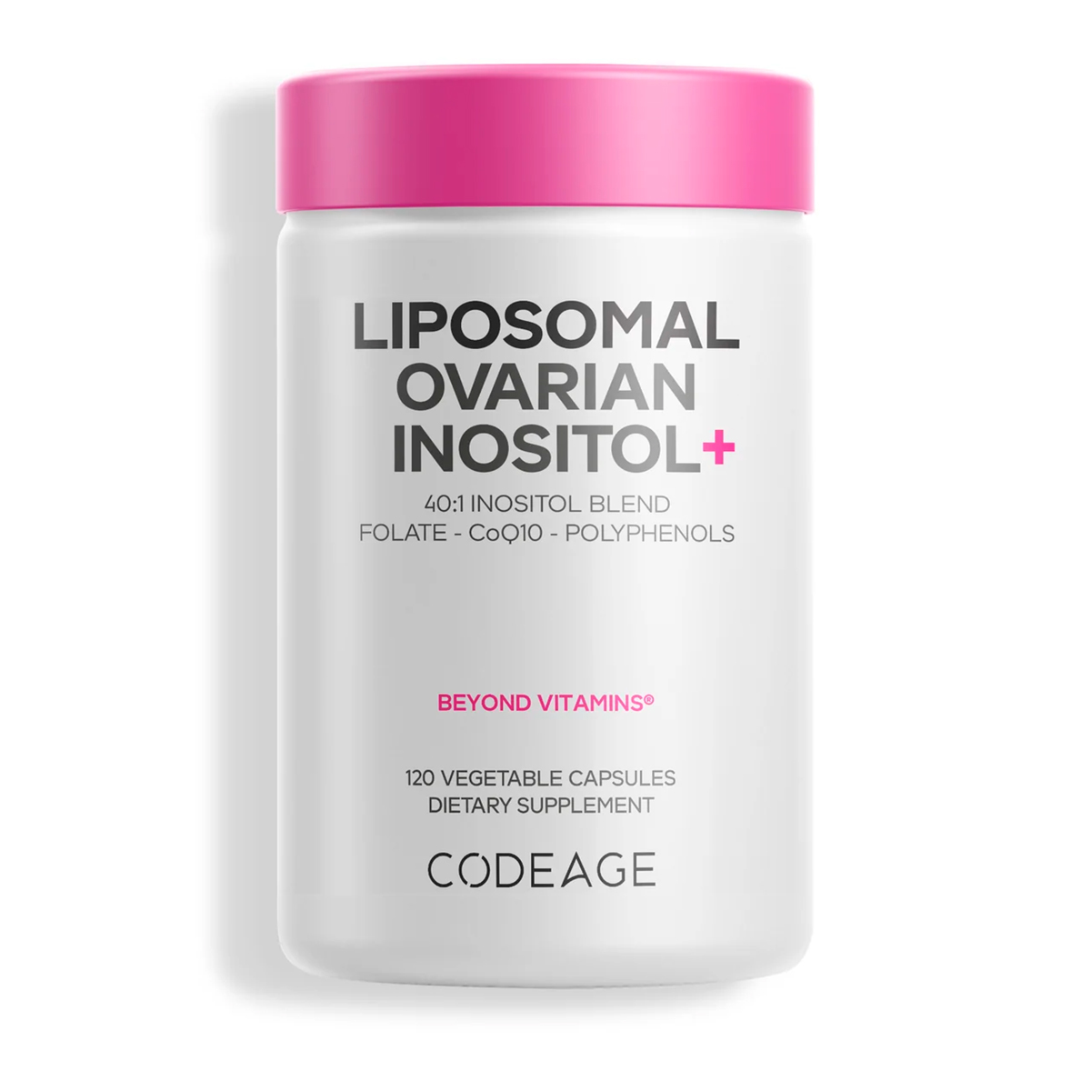 Codeage, Liposomal Ovarian Inositol with Folate, 120 Vegicaps Codeage, Liposomal Ovarian Inositol with Folate, 120 Vegicaps