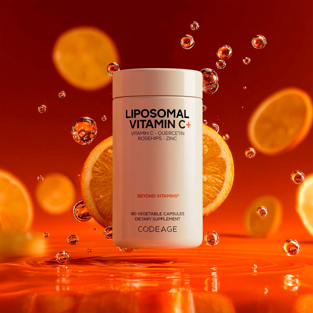 Codeage, Liposomal Vitamin C with Bioflavonoids, 1500 mg, 50 mg, 180 Vegicaps