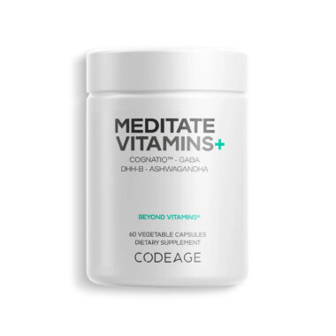 Codeage, Meditate Vitamins with CognatiQ, GABA & Ashwagandha, 60 Vegicaps