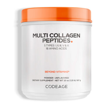 Codeage, Multi Collagen Peptides with 18 Amino Acids, Unflavored, 9 g, 20 oz
