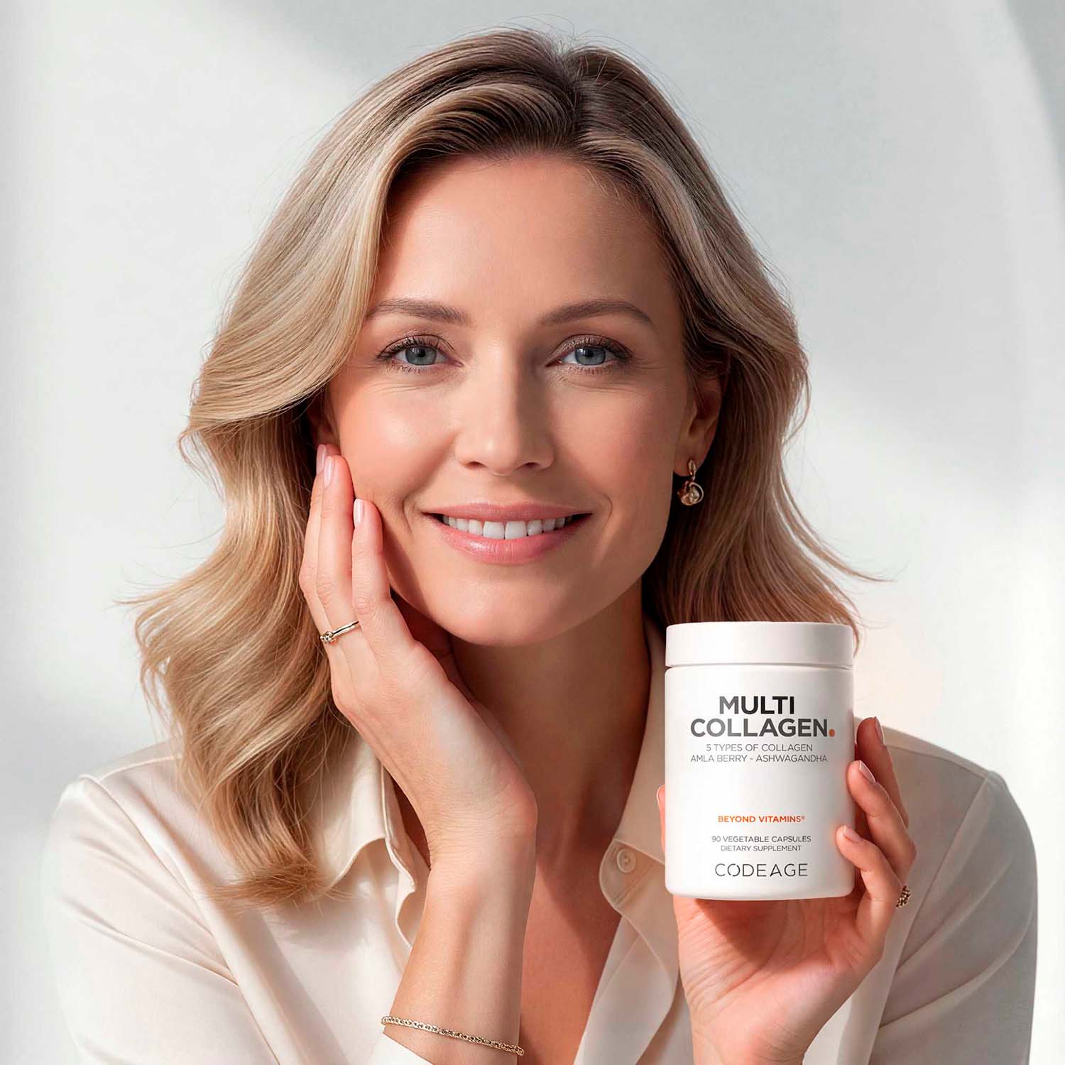 Codeage, Multi Collagen with Alma Berry & Ashwagandha, 90 Vegicaps