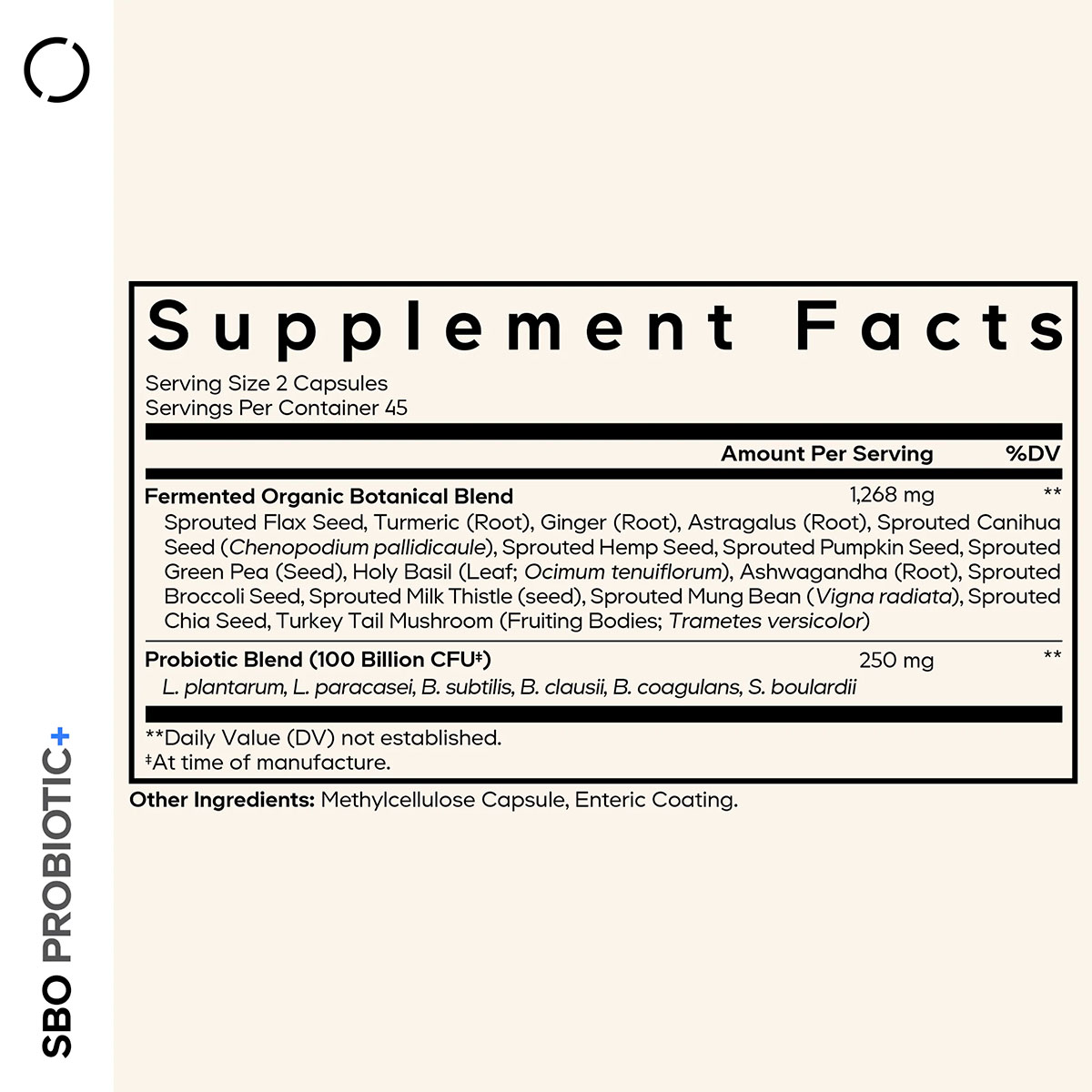 Codeage, Shelf-Stable SBO Probiotic, 100 Billion CFU, 90 Vegicaps