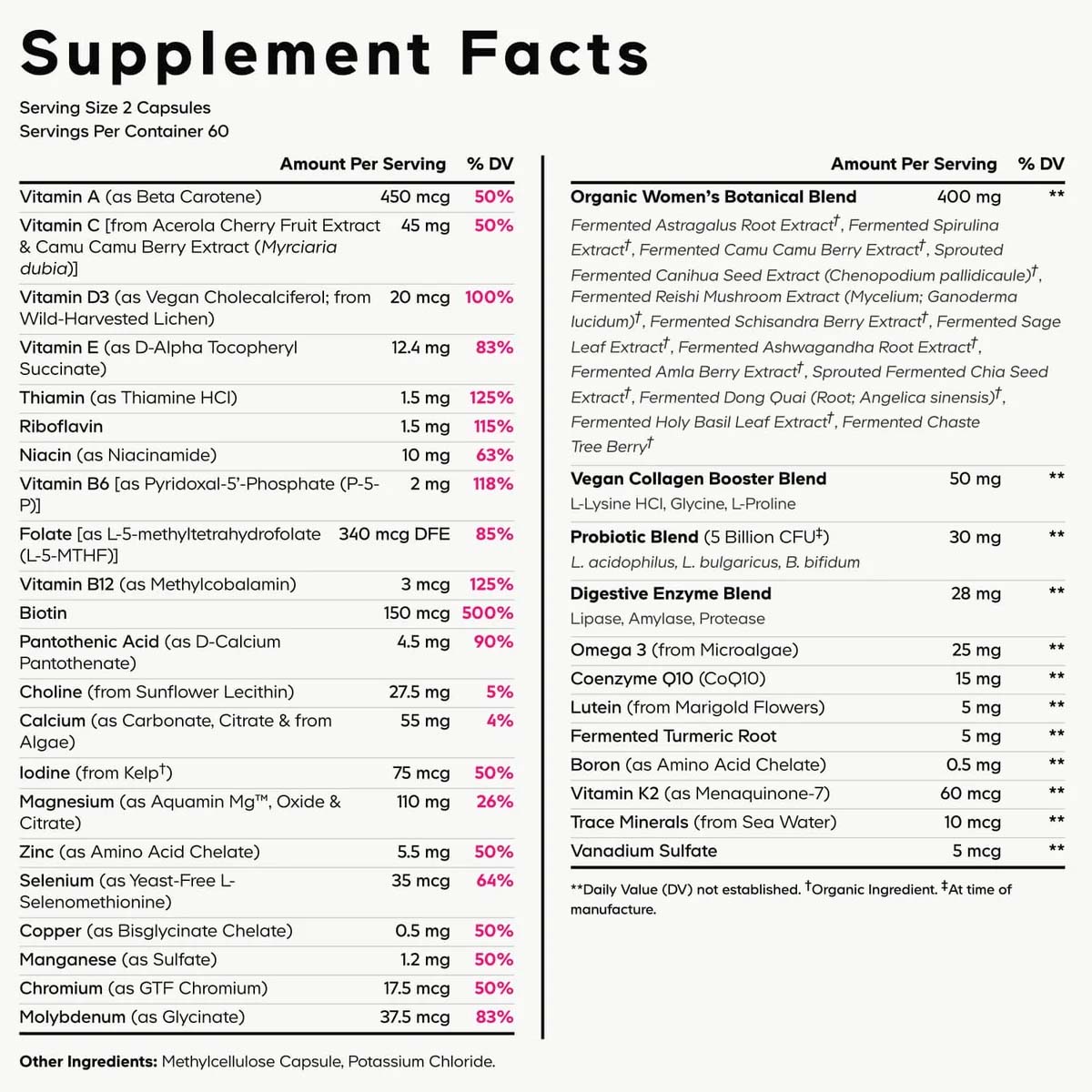 Codeage, Women’s Daily Fermented Multivitamin, 120 Vegicaps